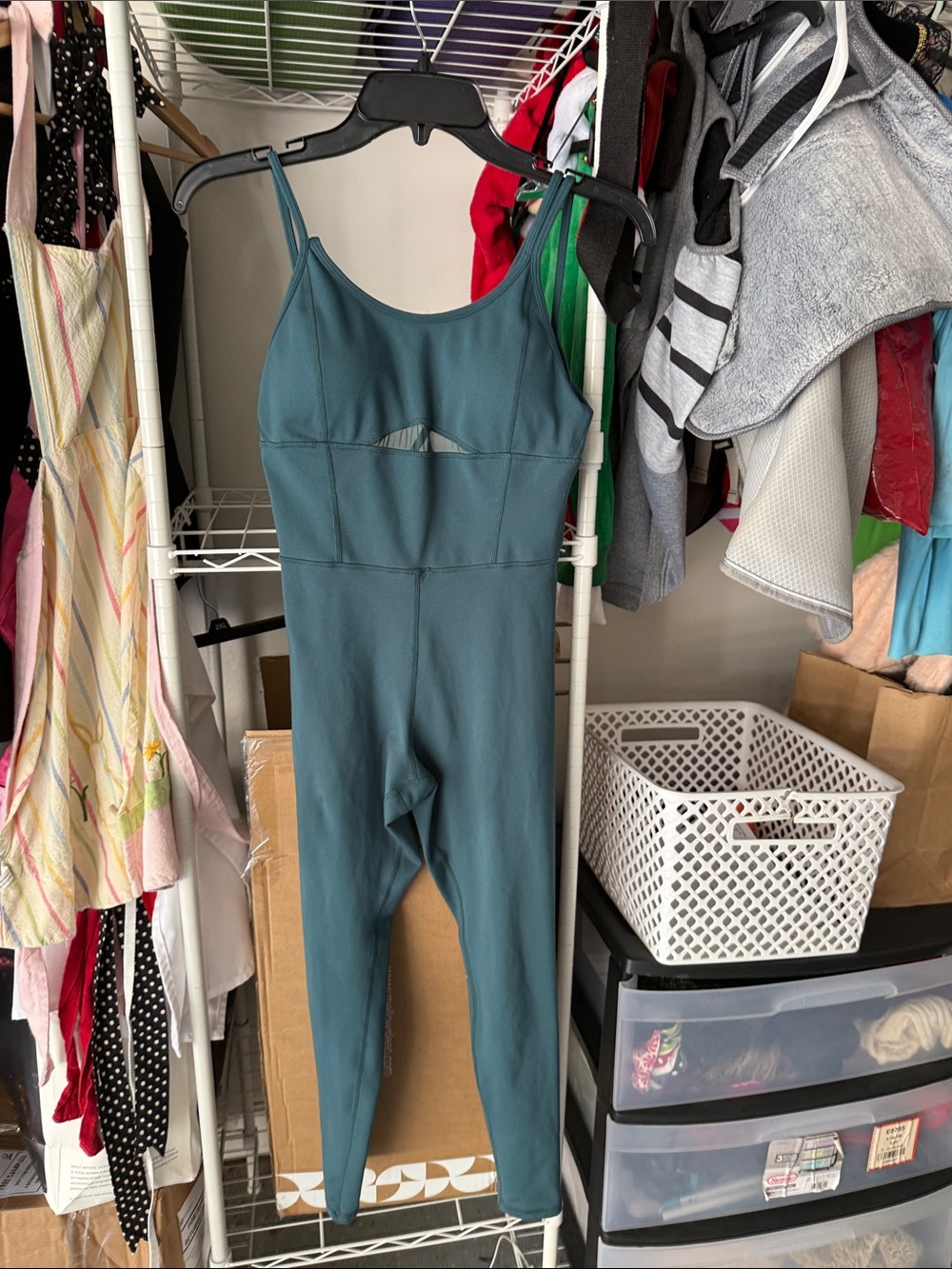 Bodysuit jumpsuit workout built in bra